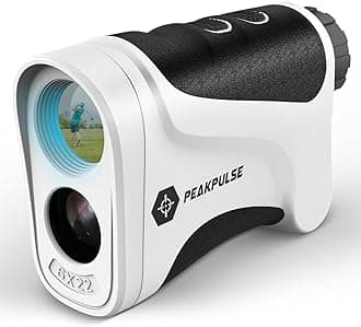 PEAKPULSE Golf Range Finder 650 Yards RangeFinder Golfing High Clarity Display 6X Magnification 0.5 Yard Accuracy Pin Seeker Easy to Use Simple