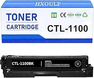 CTL-1100 BK/C/M/Y Toner Cartridge Replacement Compatible for Pantum CP1100 CP1100DN CP1100DW CM1100DN CM1100DW CM1100ADN CM1100ADW Printer CTL1100 Standard-Yield 1 Black