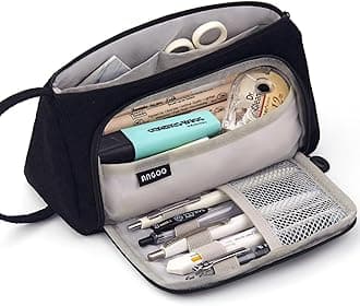 Big Capacity Pencil Case Pouch Pen Case Simple Stationery Bag School College Office Organizer for Teens Girls Adults Student