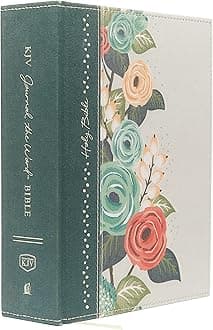 KJV Large Print Bible, Journal the Word, Reflect, Journal or Create Art Next to Your Favorite Verses (Green Cloth Over Board, Red Letter, Comfort Print: King James Version)
