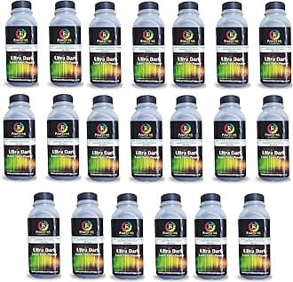 Print Star Ultra Dark Toner Powder for Use in Hp 88A. 78A, 36A, 83A, 35A, 85A Canon 925,328,326,337 Toner Cartrodge Pack of 20 (80GM)