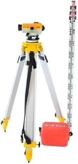 SUN AUTO LEVEL DSC- 240 WITH LEVELING STAFF- 4 MTR & ALUMINIUM TRIPOD STAND BY UTC