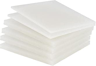 PP Polypropylene Sheet Plate Thickness 3mm-20mm Hard Sheet PVC Plate PP PE Sheet (150mm * 150mm * 10mm * 8 Pieces)