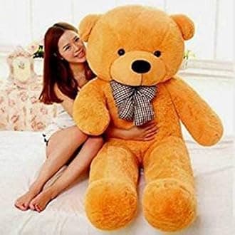 BHAGWATI Soft Brown Color Teddy Bear Plush Stuffed Animals Soft Toys, Huggable Teddy Bear, Birthday Gift for Boys, Girls, Wife, Girlfriend, Women, Kids Valentine's Christmas Gift (4 Feet, Brown)