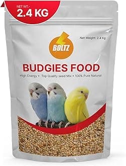 Boltz Bird Food for Budgies - 2400Gm, Natural & Healthy Premium Mix Seeds for Budgies, Daily Bird Budgies Food Seeds, All BirdsLife Stages for Everyday Feeding (Mix Seed, 2400Gm)…