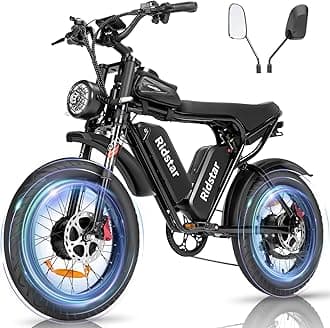 Electric Bike for Adults, 𝟭𝟬𝟬𝟬/𝟭𝟮𝟬𝟬/𝟭𝟱𝟬𝟬/𝟮𝟬𝟬𝟬𝗪,25/30/35MPH Dirt Bike, 48V 15/20AH,52V 40AH Removable Battery, Max 50-180Miles Motorcycle, 20" Fat Tire Ebike, 7-Speed & UL2849
