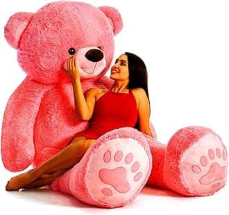 Teddy Bear Plush Stuffed Animals Soft Toys, Huggable Teddy Bear, Birthday Gift for Boys, Girls, Wife, Girlfriend, Women, Kids Valentine's Christmas Gift (5 Feet, Pink)
