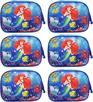 Asera Polycotton Unisex Mermaid Blue Set of 6 Pcs Handbag, Multicolour